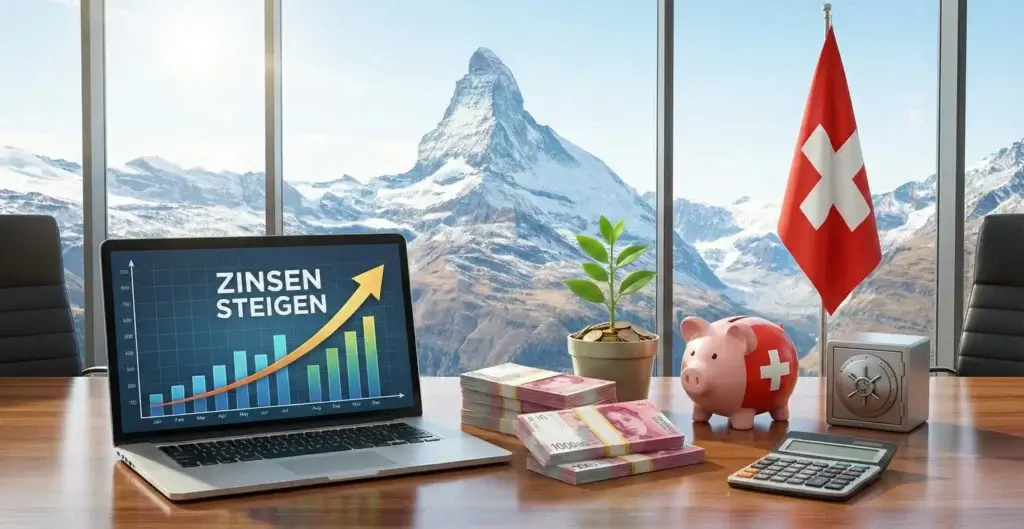 Geld anlegen Schweiz Zinsen