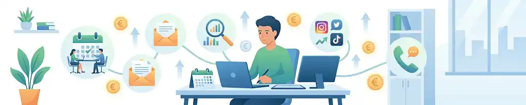 Tätigkeiten einer Virtuellen Assistenz von zu Hause: Ein seriöser Weg, um online Geld zu verdienen ohne Startkapital.