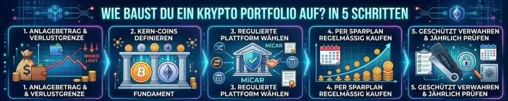 Wie baust du ein Krypto Portfolio auf? In 5 Schritten