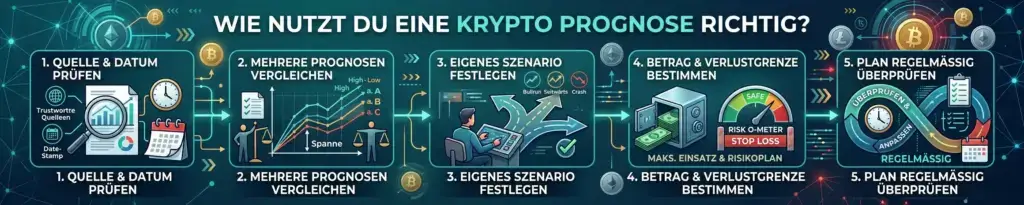 Wie nutzt du eine Krypto Prognose richtig? In 5 Schritten