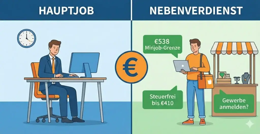 wieviel geld darf ich nebenbei verdienen