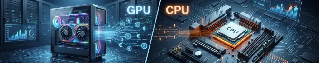Geld verdienen mit Rechenleistung: GPU und CPU im Vergleich