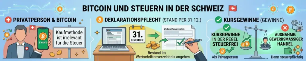 Bitcoin kaufen mit TWINT: Welche Wege es gibt und was sie wirklich kosten 8 Bitcoin und Steuern in der Schweiz