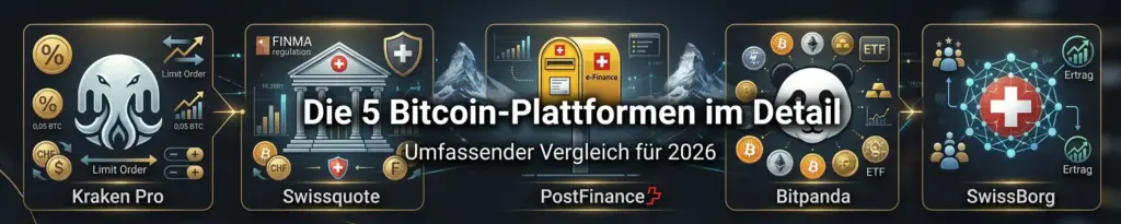 Beste Bitcoin Plattform Schweiz 2026: Welche ist wirklich empfehlenswert? 4 Beste Bitcoin Plattform Schweiz 2026: Die 5 Bitcoin-Plattformen im Detail
