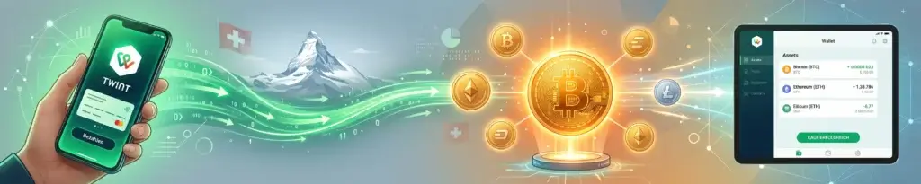 Diese Anbieter ermöglichen Bitcoin kaufen TWINT in der Schweiz
