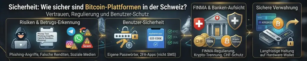 Beste Bitcoin Plattform Schweiz 2026: Welche ist wirklich empfehlenswert? 6 Sicherheit: Wie sicher sind Bitcoin-Plattformen in der Schweiz?