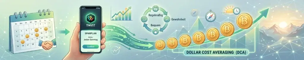 Sparplan-Strategie: TWINT Bitcoin Trading als Gewohnheit