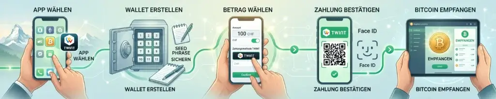 Wie kannst du Bitcoin mit TWINT kaufen? Die Schritt-für-Schritt-Anleitung