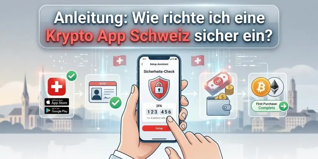 Anleitung Wie richte ich eine Krypto App Schweiz sicher ein