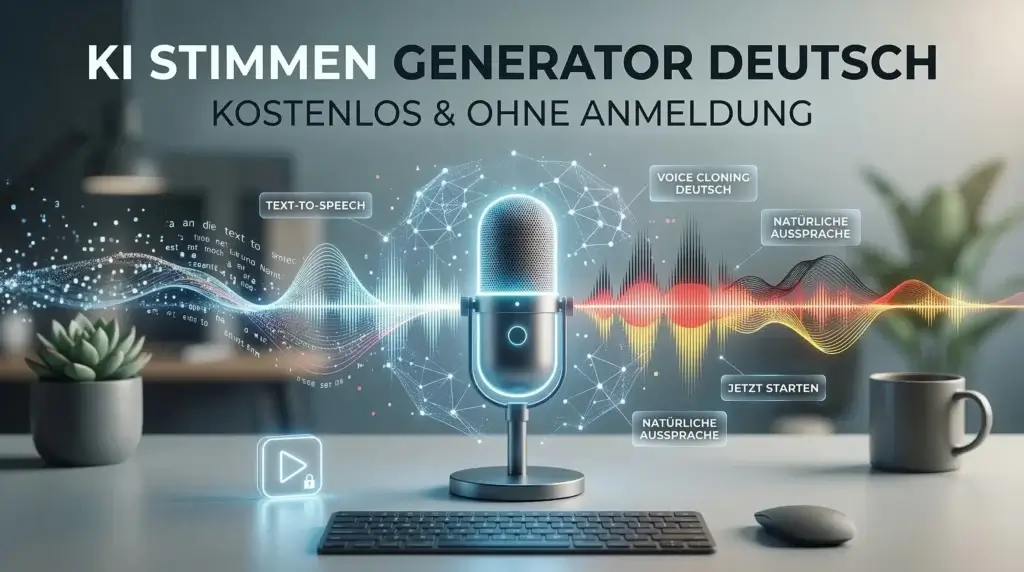 KI Stimmen Generator Deutsch kostenlos ohne Anmeldung