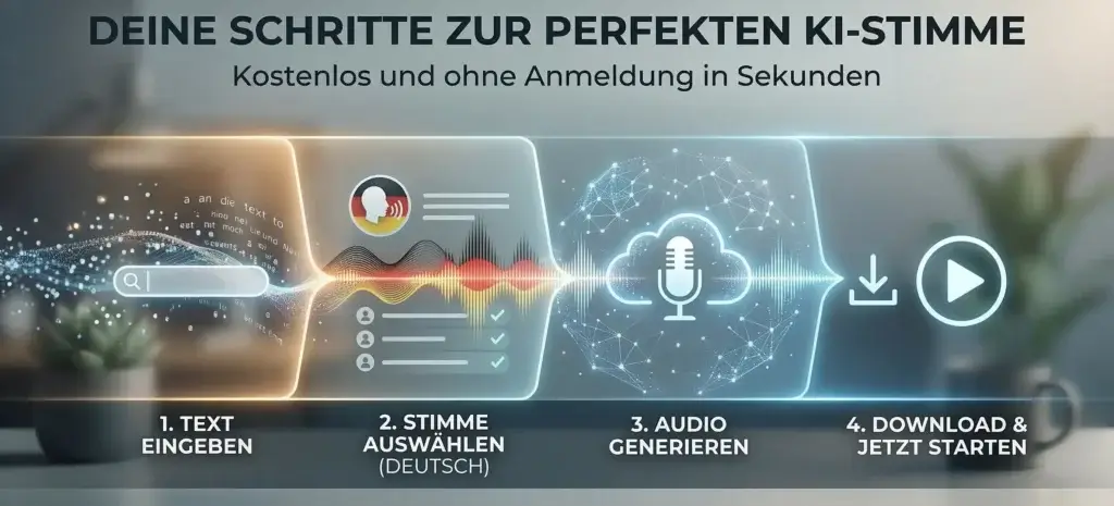 Schritt-für-Schritt-Anleitung: Professionelle Audio-Files mit KI kostenlos