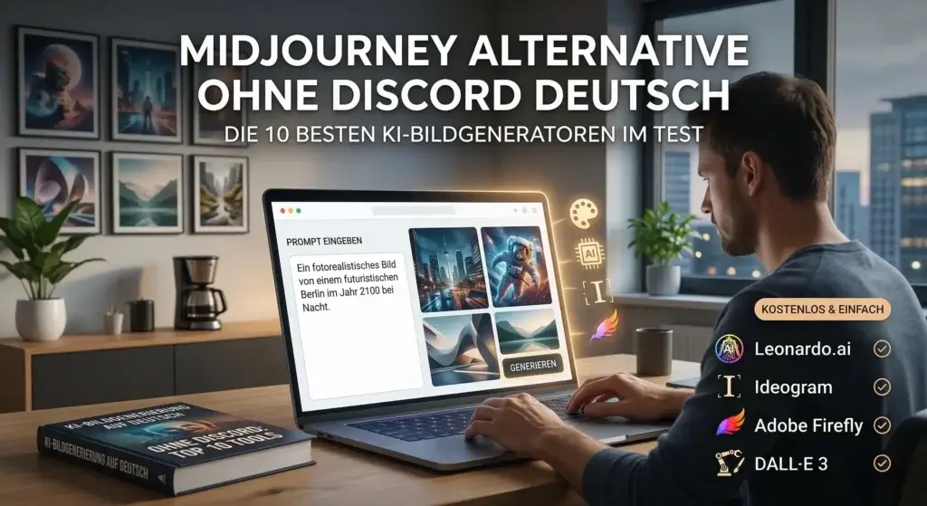 Midjourney Alternative ohne Discord Deutsch: Die 10 besten KI-Tools 2026