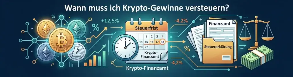 Wann muss ich Krypto-Gewinne versteuern