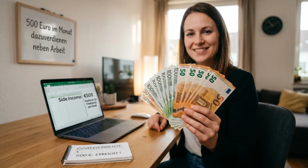 500 Euro im Monat dazuverdienen neben Arbeit
