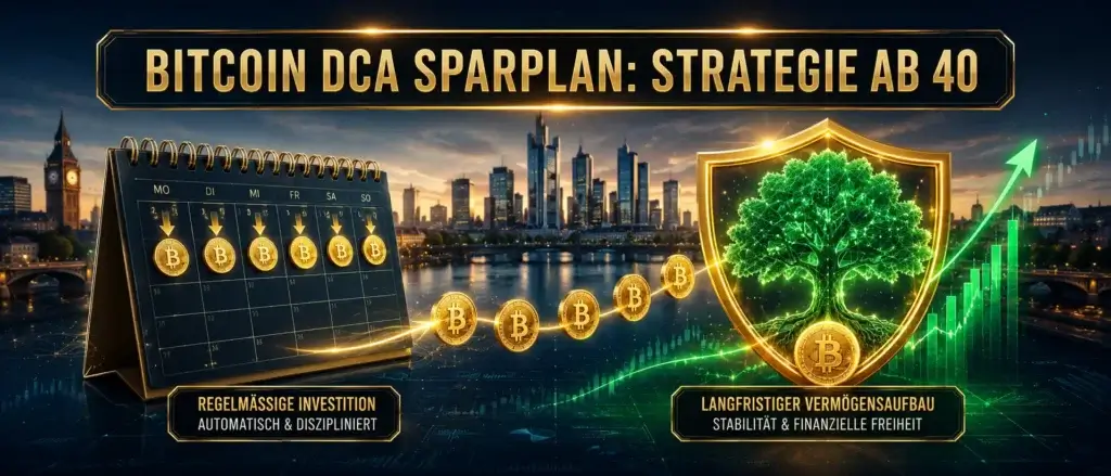 Bitcoin Sparplan DCA Strategie für Anleger ab 40