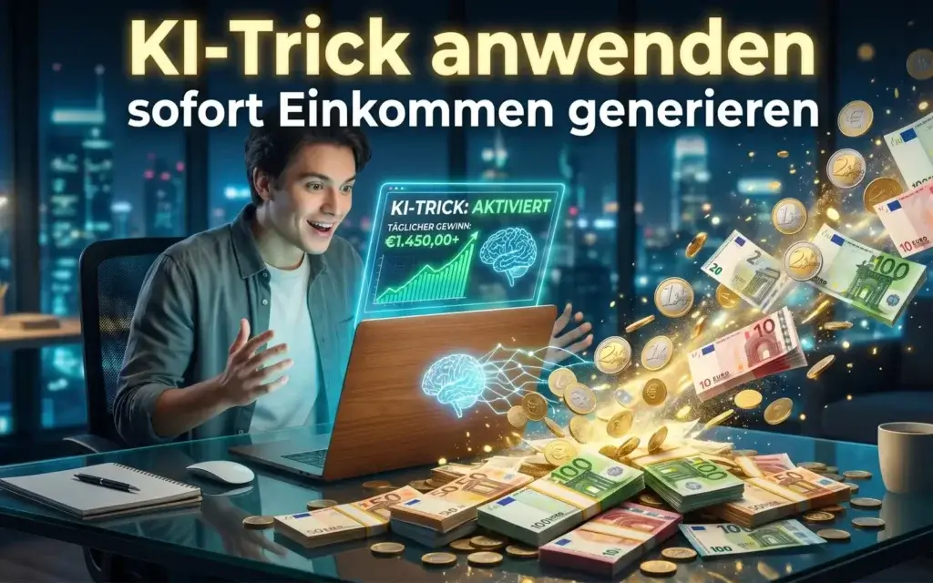 KI-Trick anwenden sofort Einkommen generieren