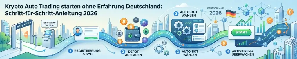 Schritt-für-Schritt Anleitung: Sicher Krypto Auto Trading starten ohne Erfahrung Deutschland