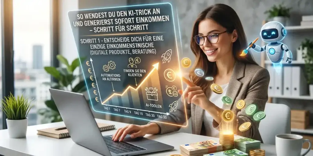 So wendest du den KI-Trick an und generierst sofort Einkommen – Schritt für Schritt