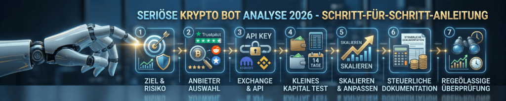 besten Krypto Bot testen Vergleich 2026 seriös – Schritt-für-Schritt-Anleitung