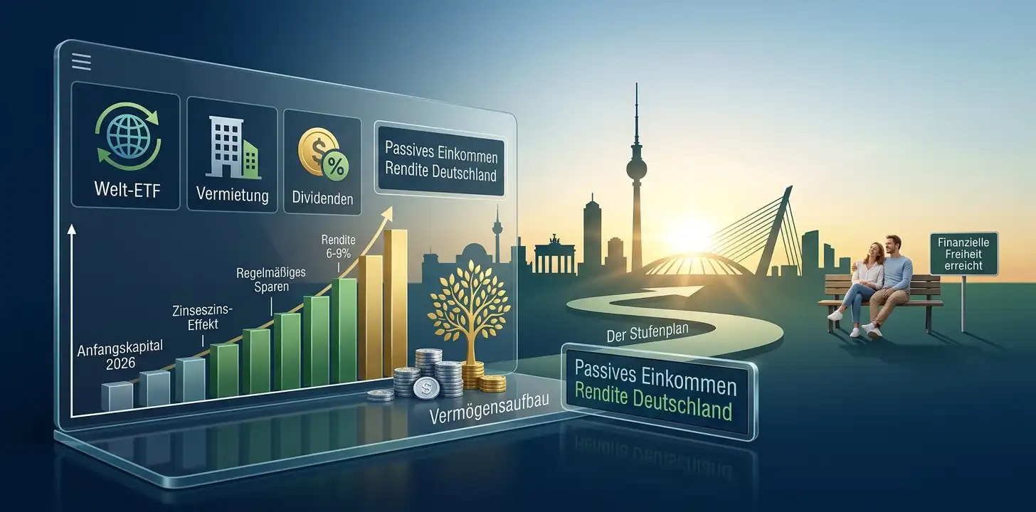 Passives Einkommen Rendite Deutschland 2026: Realistischer Vermögensaufbau und finanzielle Freiheit durch ETFs und Zinseszins