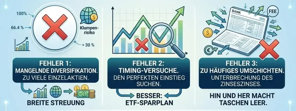 Passives Einkommen Anfänger Tipps: Die häufigsten Fehler beim Investieren und Vermögensaufbau vermeiden